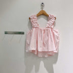 Ruffle-Strap Babydoll Swing Top