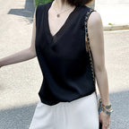 Summer Satin Camisole for Women - Loose Layering Top