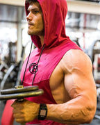 Men's Summer Muscle Brother Hooded Tank Top for Training