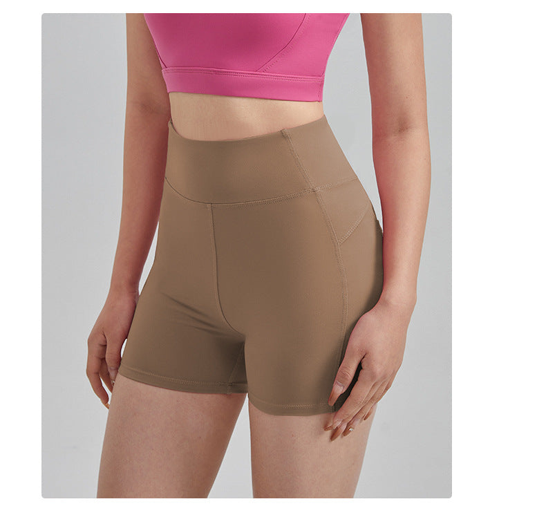 High-Waisted V-Shaped Yoga Shorts for Women