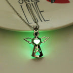 Glow in the Dark Angel Paw Necklace