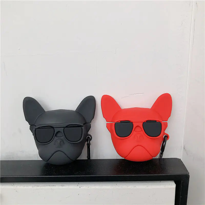 Cute Bulldog AirPods Case for Apple Wireless Earphones | Accessory