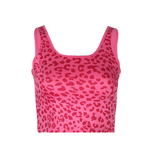 2020 Women's Fashion Summer Sports Tank Top with Leopard Print