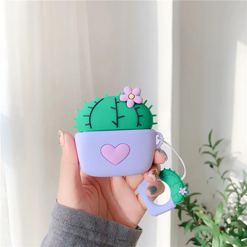 Cactus Silicone Case for AirPods Pro Bluetooth Headphones | Accessory