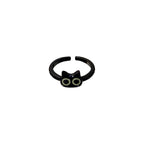 Cute Black Cat Adjustable Ring for Women
