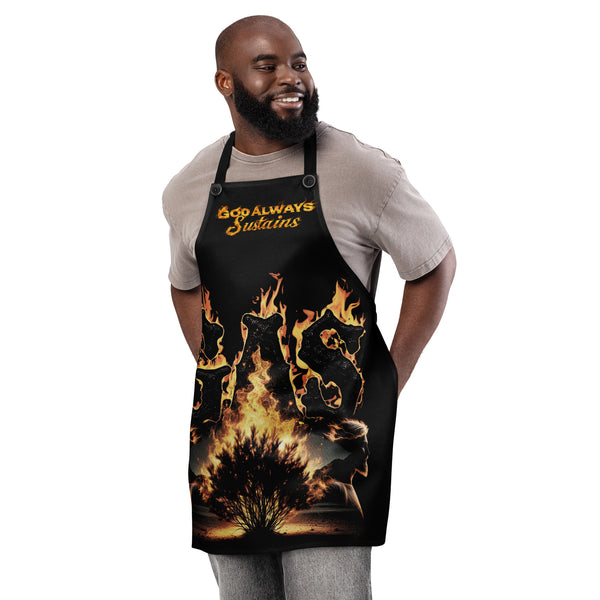 God Always Sustains Christian Apron - Kitchen Apron