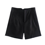 Simple High Waist Casual Shorts for Women