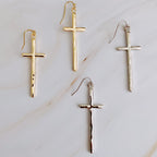 Slim And Stylish Cross Earrings | Christian Jewelry