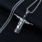 Christ the Redeemer Jesus Pendant Necklace for Men | Christian Jewelry