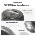 Automatic Pet Water Fountain 2L Ultra-Quiet Cat Dog Waterfall Drinking Dispenser with Carbon Filter and LED Low-Water Indicator