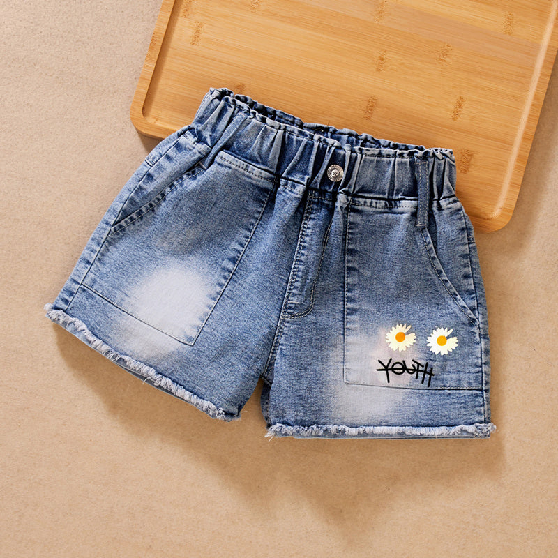 Summer Denim Shorts for Baby Girls - Casual Style