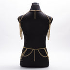 Layered Silver Chain Body Harness
