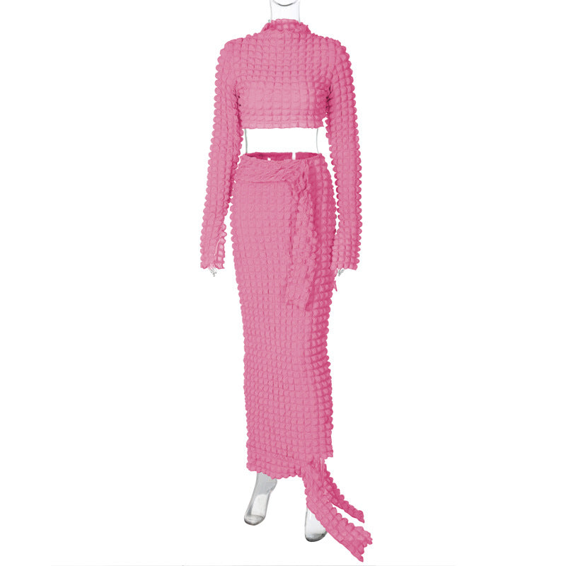 Amazon Bestselling 2023 Winter Crop Top & Skirt Set