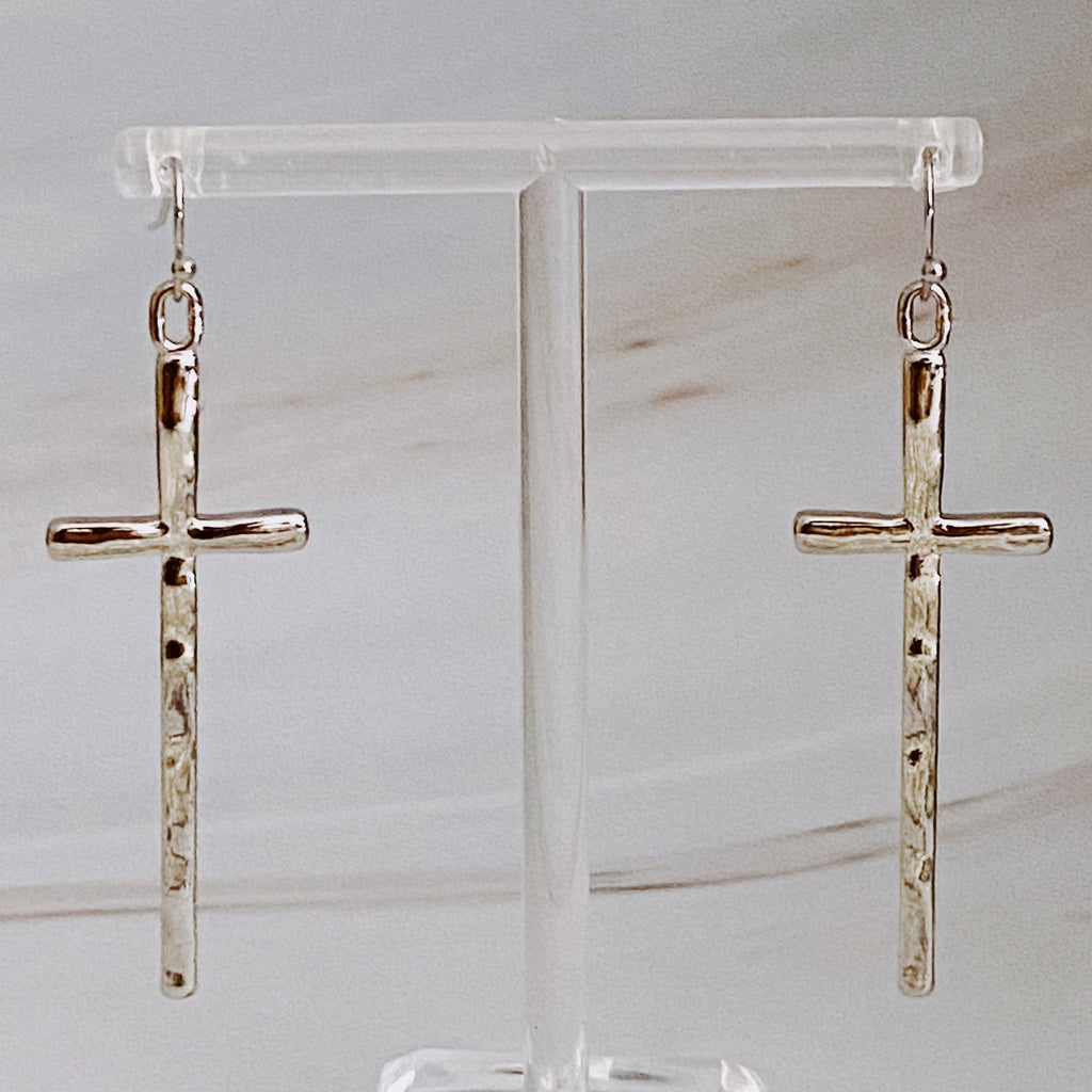 Slim And Stylish Cross Earrings | Christian Jewelry
