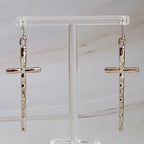 Slim And Stylish Cross Earrings | Christian Jewelry