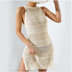 Knit Crochet Beach Cover-Up Dress
