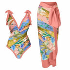 Siamese Conservative Hot Spring Bathing Suit for Women