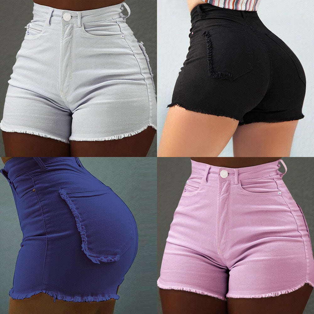 Sexy High-Waisted Denim Shorts for Women