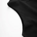 Killin' It Oversized Letter Print Black & White Tank Top