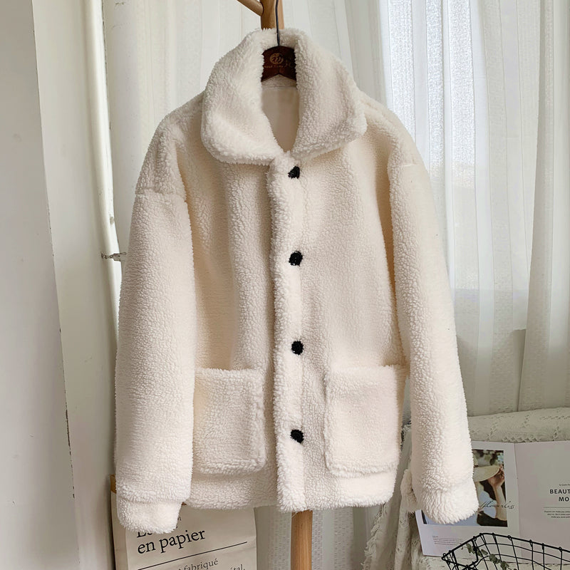 2024 Women's Cozy Fluffy Teddy Fur Jacket Coat