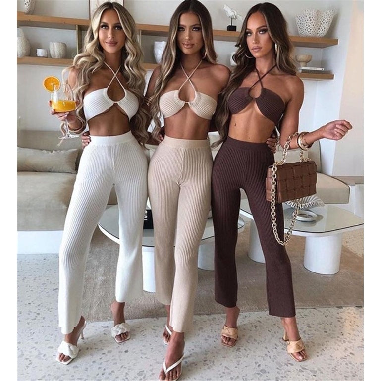 Women's Tank Top and Pants Suit Set