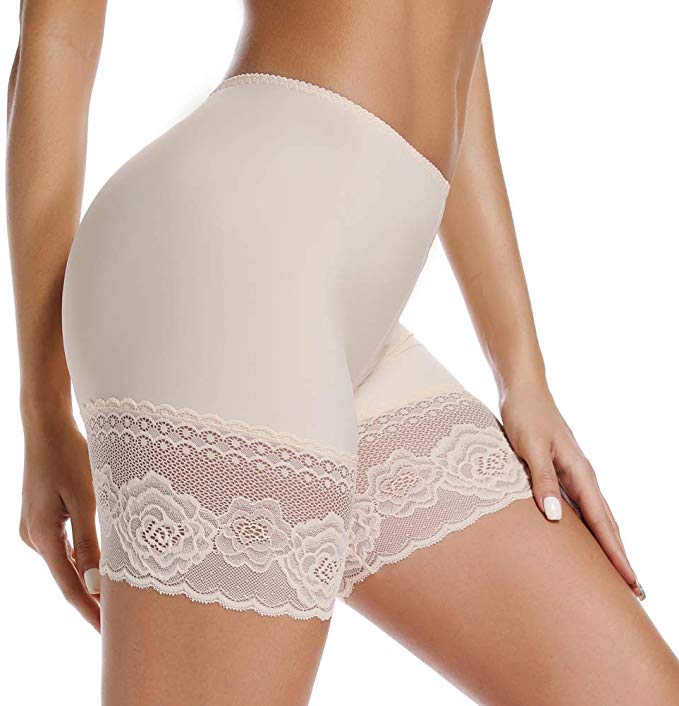Seamless Lace Safety Shorts for Women (Ice Silk)