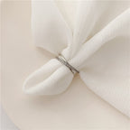 Korean X-shaped Cross Micro Rhinestone Rose Gold Ring