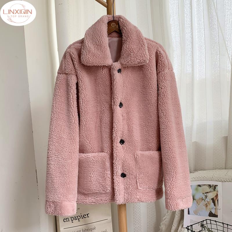 2024 Women's Cozy Fluffy Teddy Fur Jacket Coat