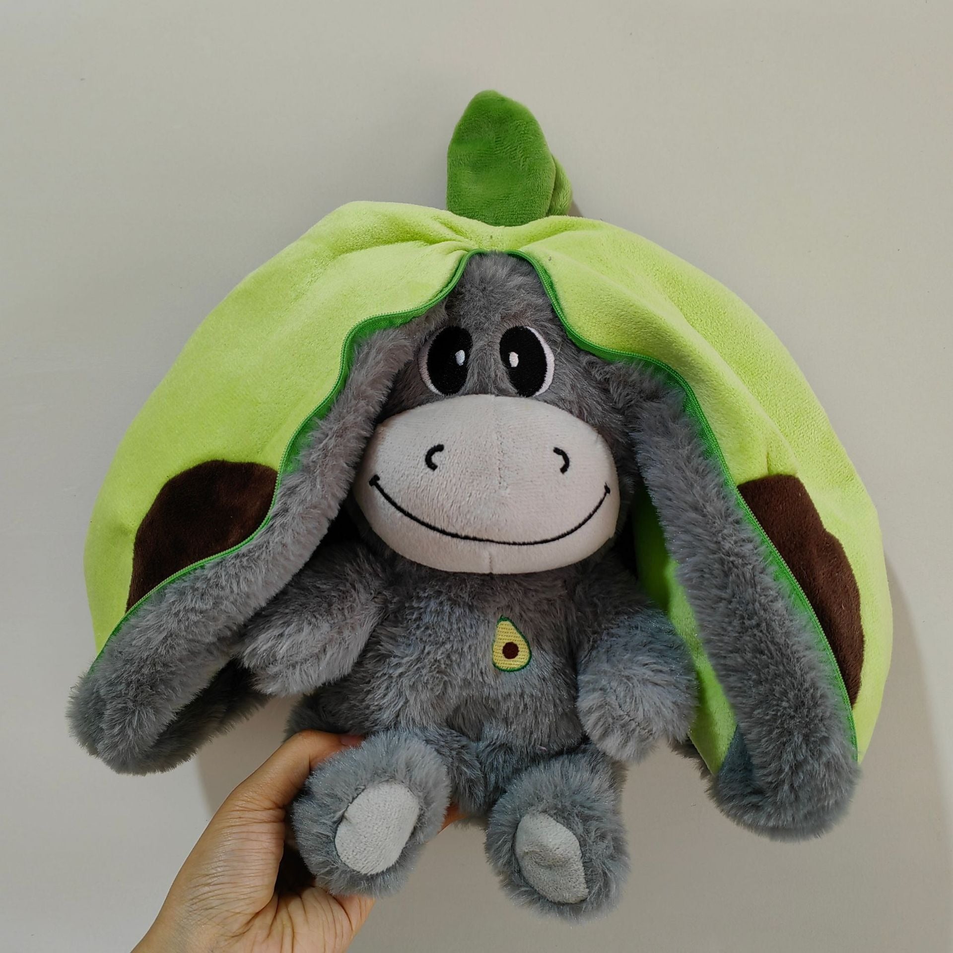 Strawberry Avocado Donkey Plush Baby Doll | Home Decor