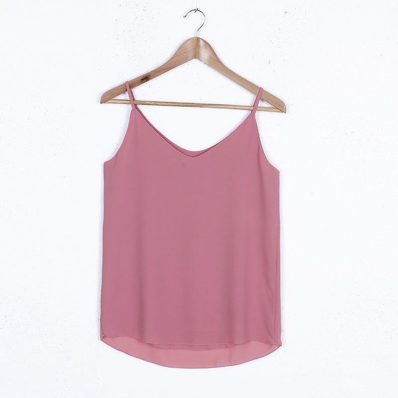 Plus Size Chiffon V-Neck Camisole for Women