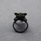 Adjustable Lazy Cat Open Ring