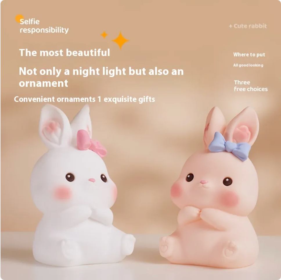 Rechargeable Easter Bunny Nightlight - Kids LED Lamp