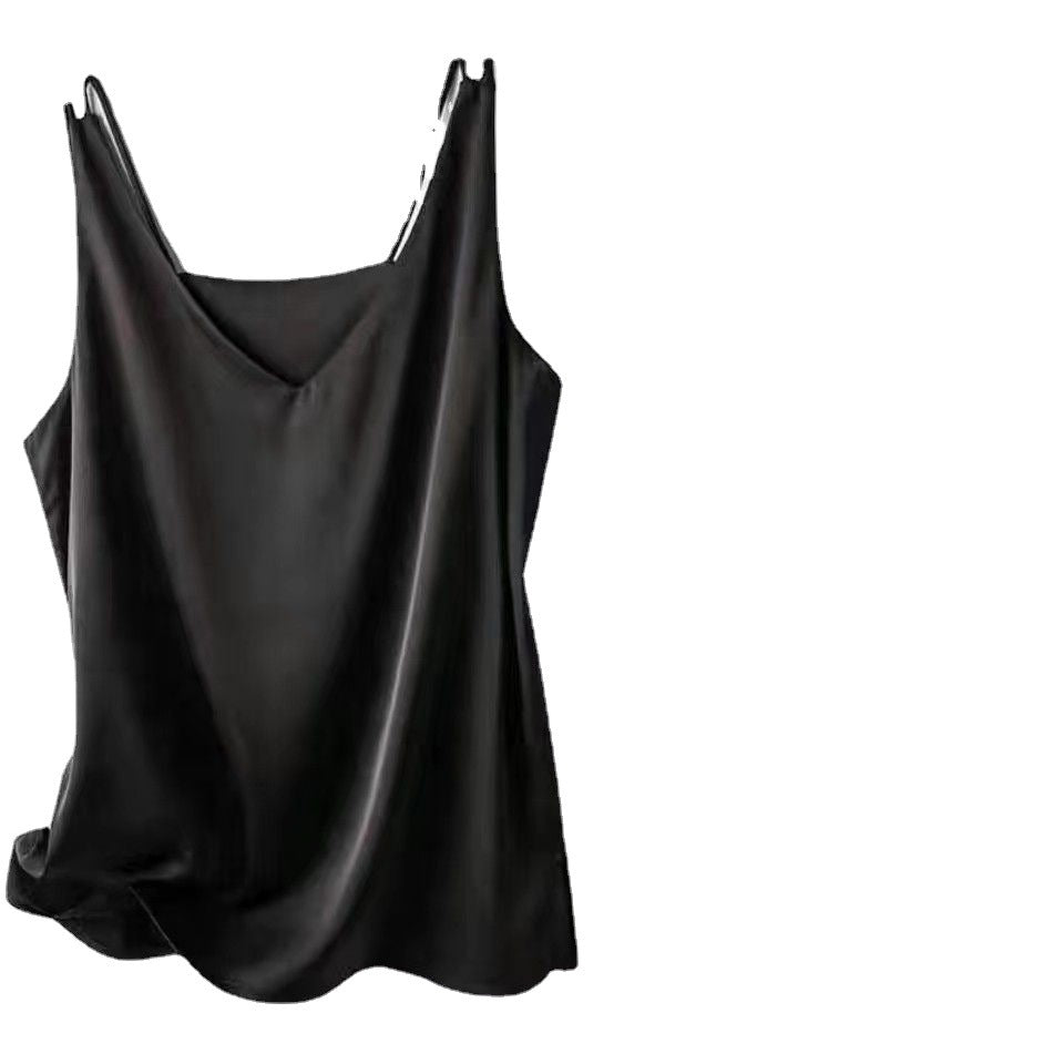 Silky V-Neck Sleeveless Camisole for Women