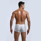 Men's Green Low-Waist Swim Trunks