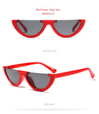 Half-Frame Cat-Eye Sunglasses
