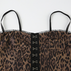 Leopard Print Corset Tank Top