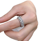 CZ Wide Band Ring for Women