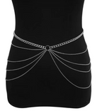 Gold Tassel Waist Body Chain