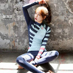 Women's Long Sleeve Two-Piece Sun Protection Swimsuit
