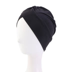 Solid Color Stretch Tam-o'-shanter for Swimming