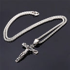 Jesus Crucifix Cross Pendant Necklace | Christian Jewelry