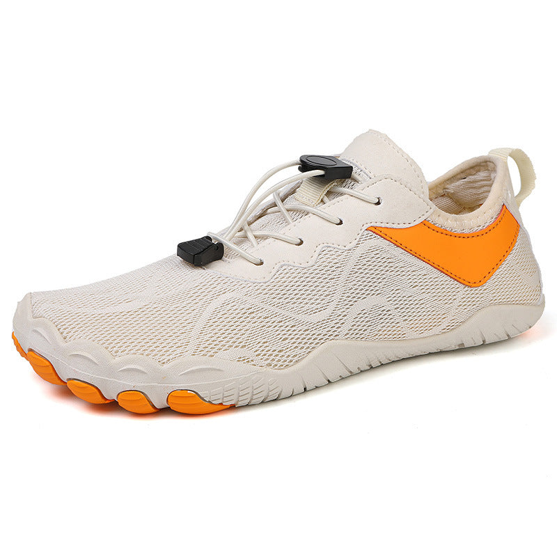 Grey Orange Barefoot Water Shoes