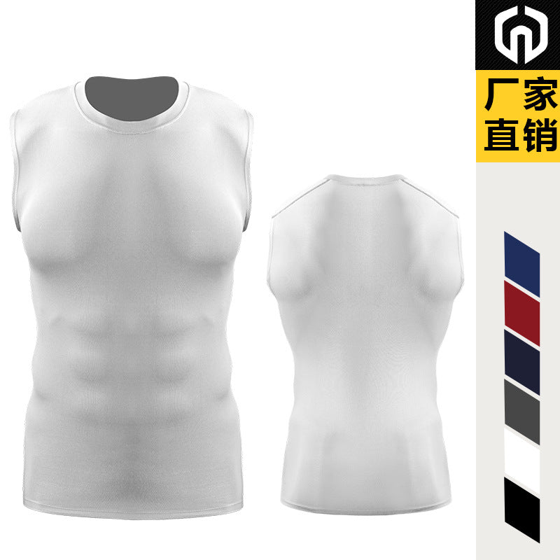 Men's Tight-Fit Yoga Tank Top for Training and Running
