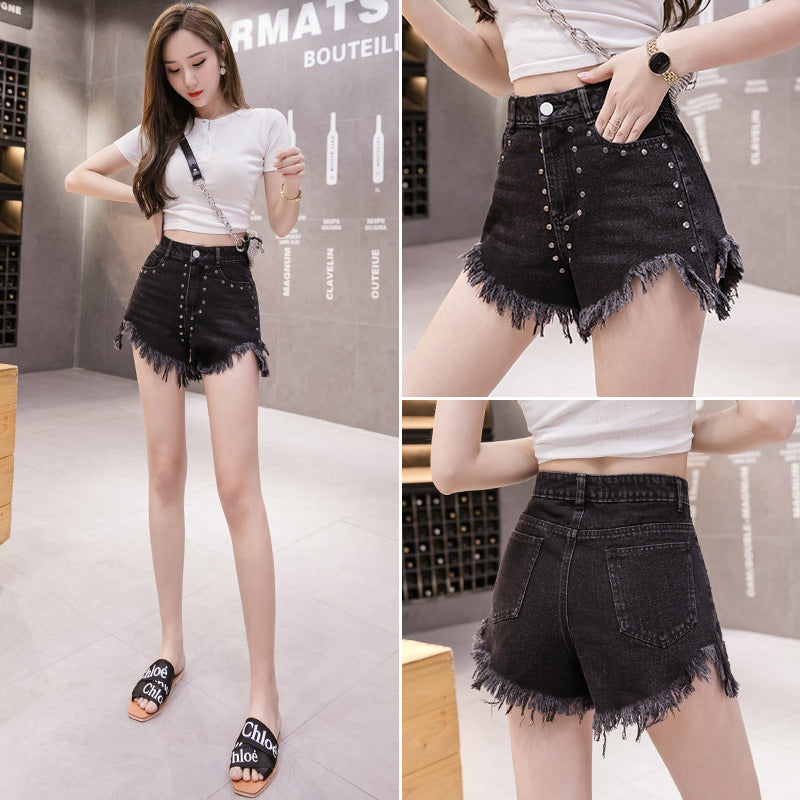 High-Waisted Wide-Leg Denim Shorts for Women 2020
