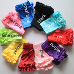 2019 Kids Cotton Ruffle Hem Shorts for Girls
