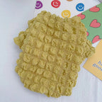 Textured Bubble Knit Dog Sweater, Soft Stretchy Pullover Shirt for Small & Medium Dogs, Cozy Everyday Pet Clothes