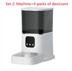 Automatic Pet Feeder with Camera and App Control, Smart WiFi Food Dispenser with Voice Recorder for Cats and Dogs, Large Capacity Timed Feeder