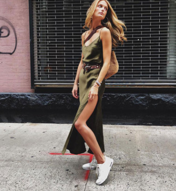 V-Neck Spaghetti Strap Dress