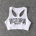 Athletic Short Crop Tank Top with Elastic Waist