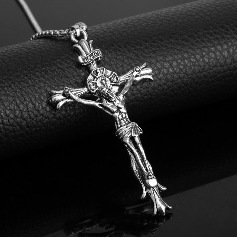 3D Jesus Christ Cross Pendant Necklace